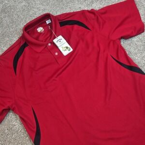 Callaway X Series Opti-Dri Performance Golf Shirt Mens XL  Red Black Polo New